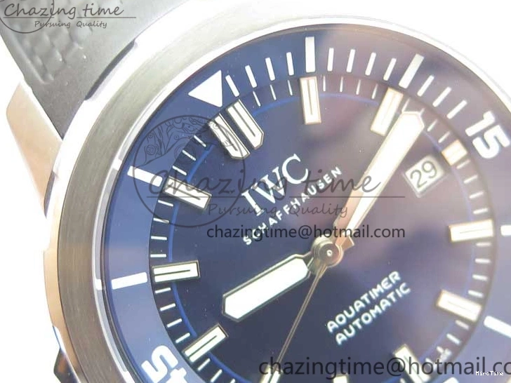 MIROTIME 0713 RelaxedFit Aquatimer Automatic IW329004 V6F 1:1 Best Edition Blue Dial on Rubber Strap MIYOTA 7095
